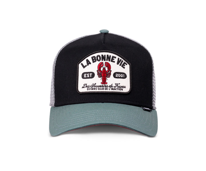 Djinns HFT La Bonne Vie Trucker Cap - Black/Slate/Grey