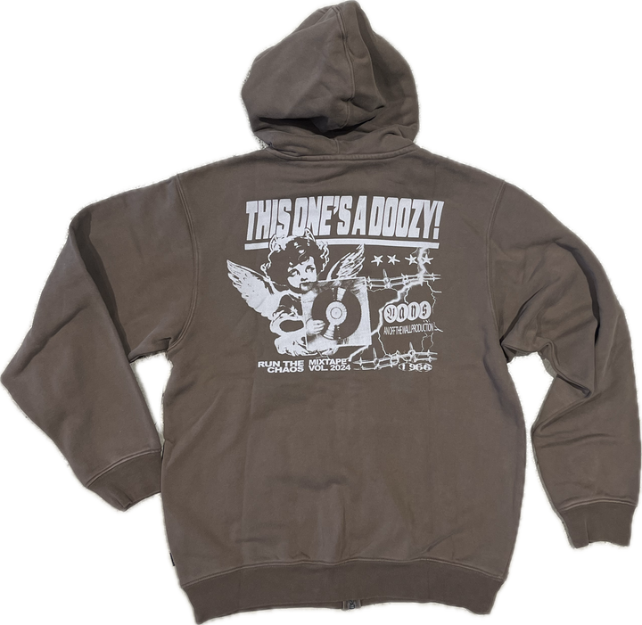 Vans Earthbound Loose Zip Hood - Coal/Brown