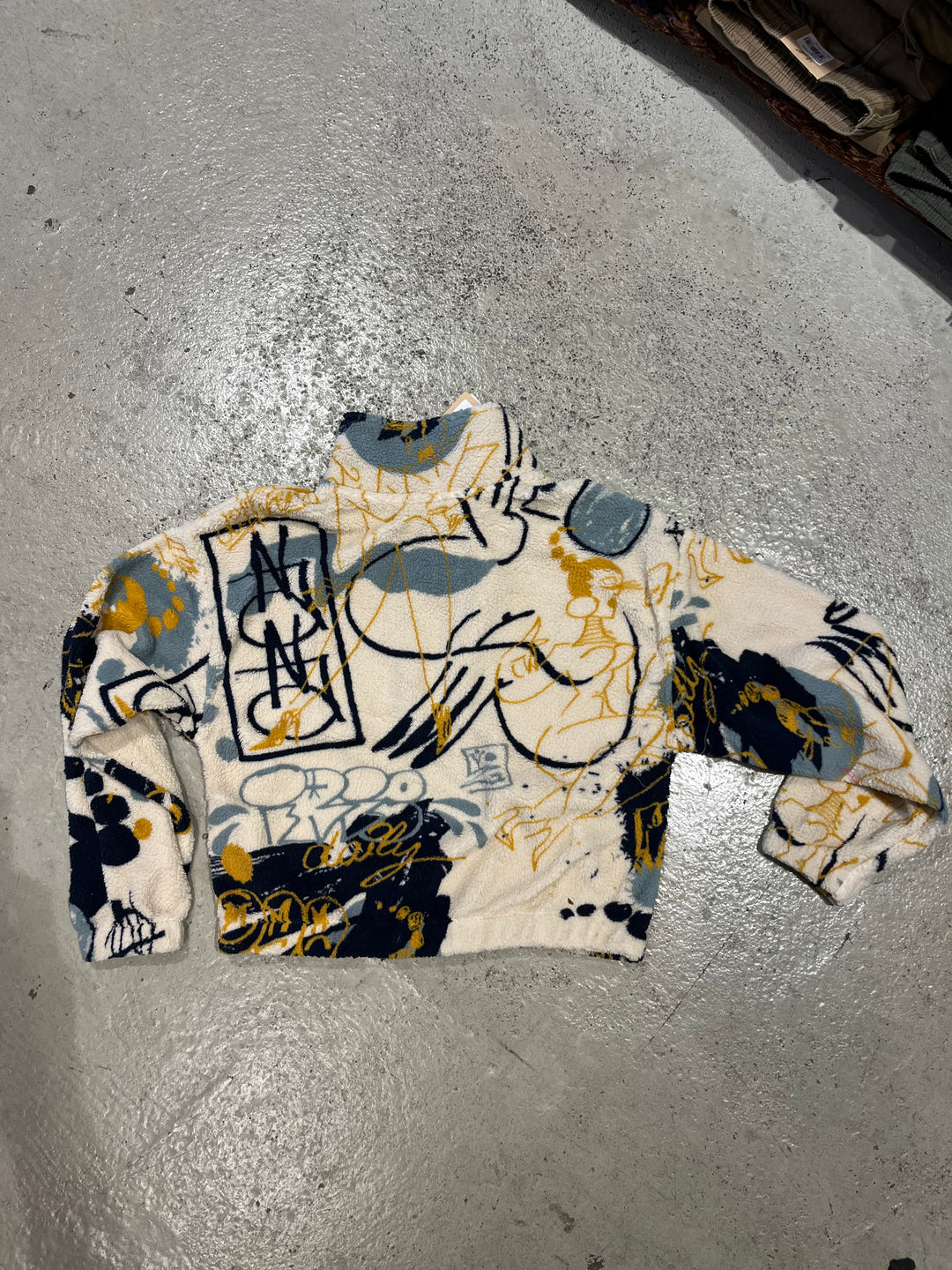 Iriedaily Arkta Teddy Troyer Schlupf Jacke  - Off White