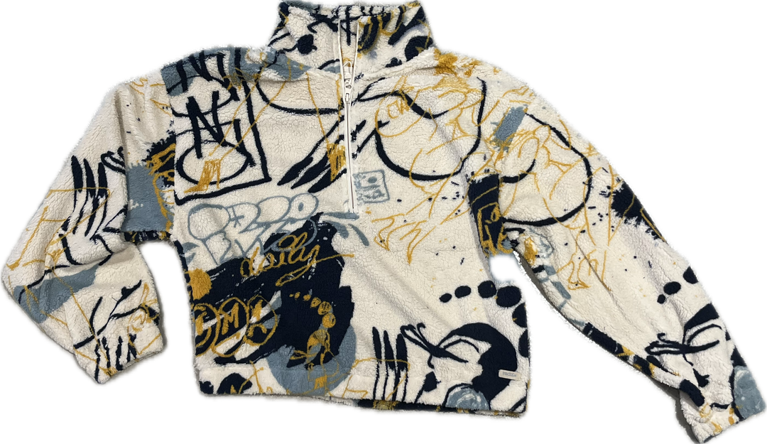 Iriedaily Arkta Teddy Troyer Schlupf Jacke  - Off White