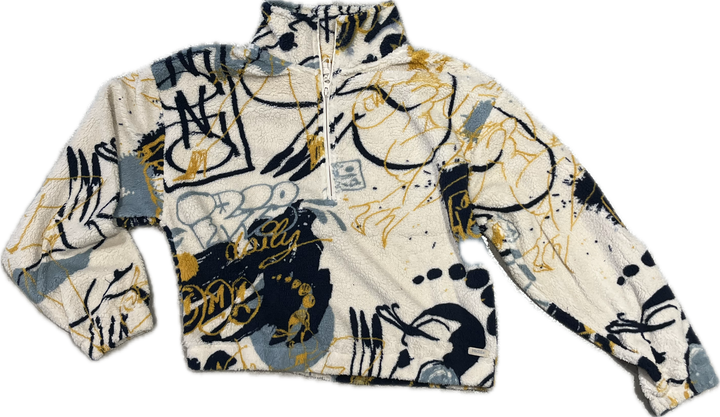 Iriedaily Arkta Teddy Troyer Schlupf Jacke  - Off White