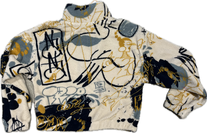 Iriedaily Arkta Teddy Troyer Schlupf Jacke  - Off White