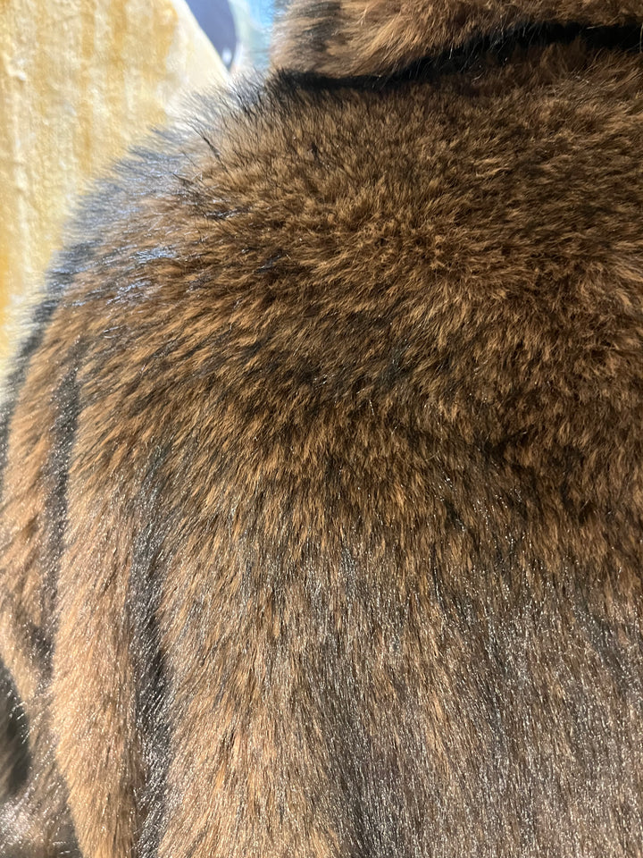 Karl Kani Metal Sig Fur Jacke - Brown