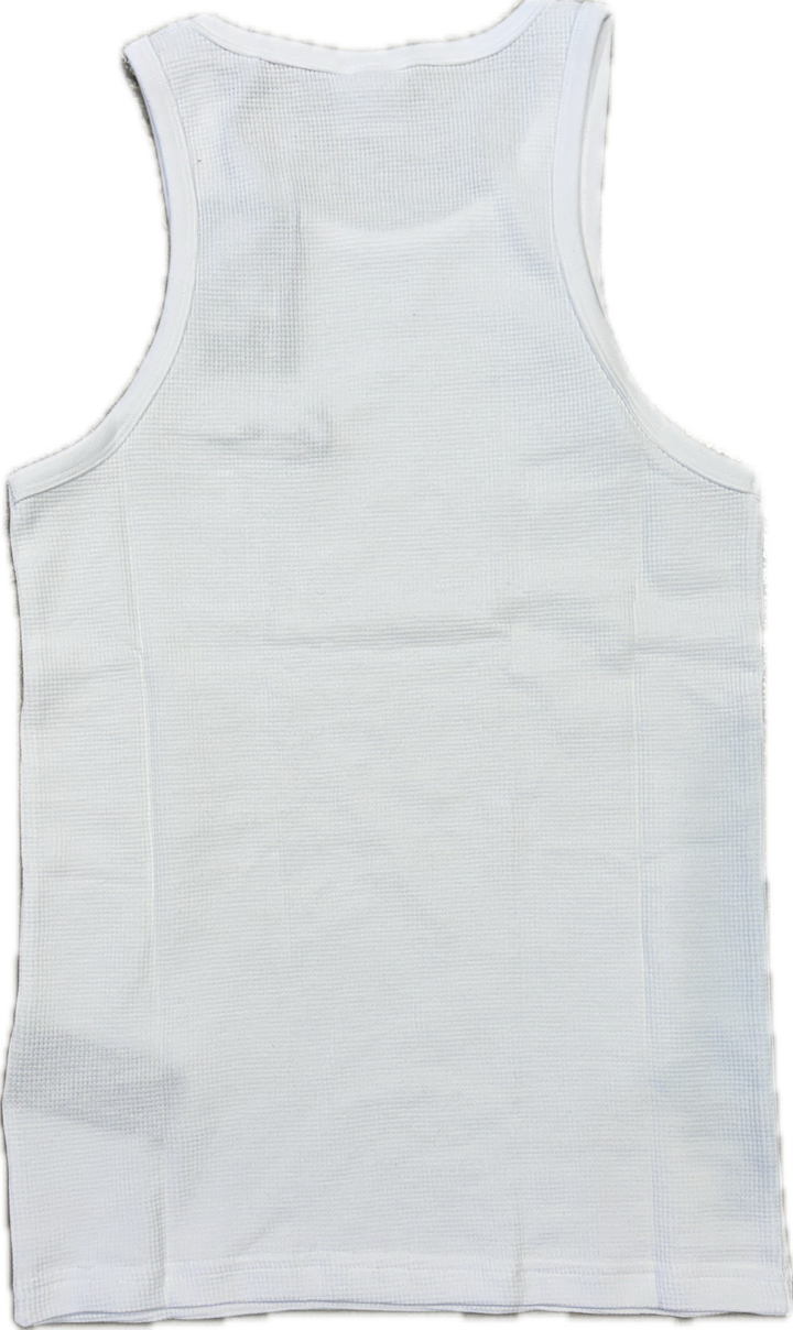 Karl Kani Chest Signature Essential Waffle Tanktop - White