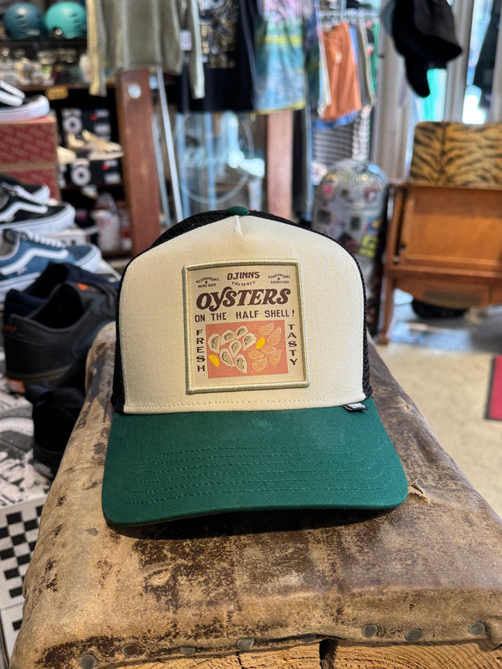 Djinns HFT Food Oysters Trucker Cap - White Darkgreen