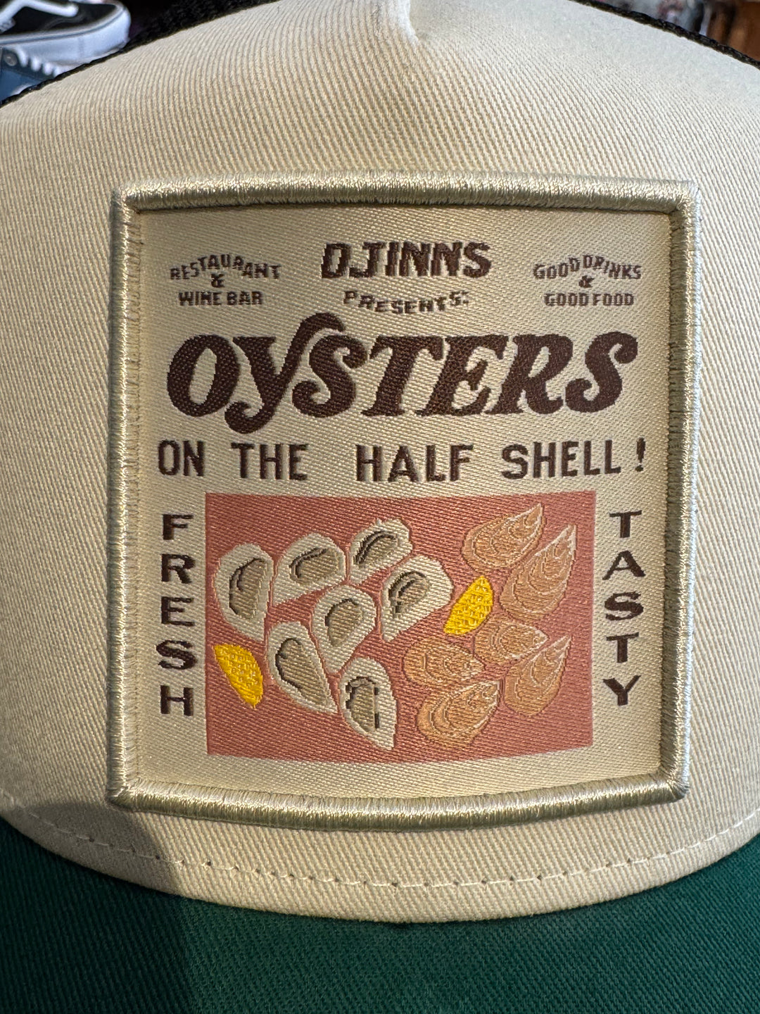 Djinns HFT Food Oysters Trucker Cap - White Darkgreen