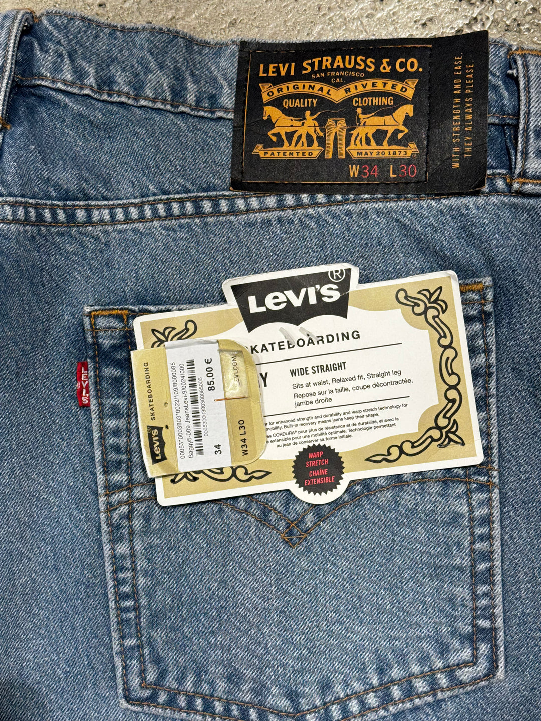 Levis Baggy Jeans - Light Blue