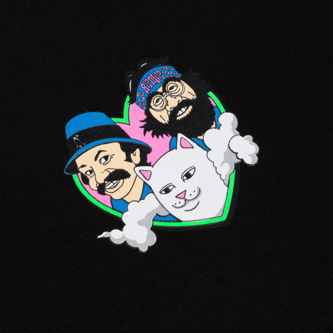 RIPNDIP Cheech Chong I <3 Pot Tee - Black