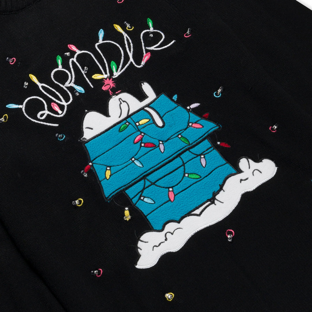 RipNDip Nerm Christmas Light Up Knit Sweater - Black