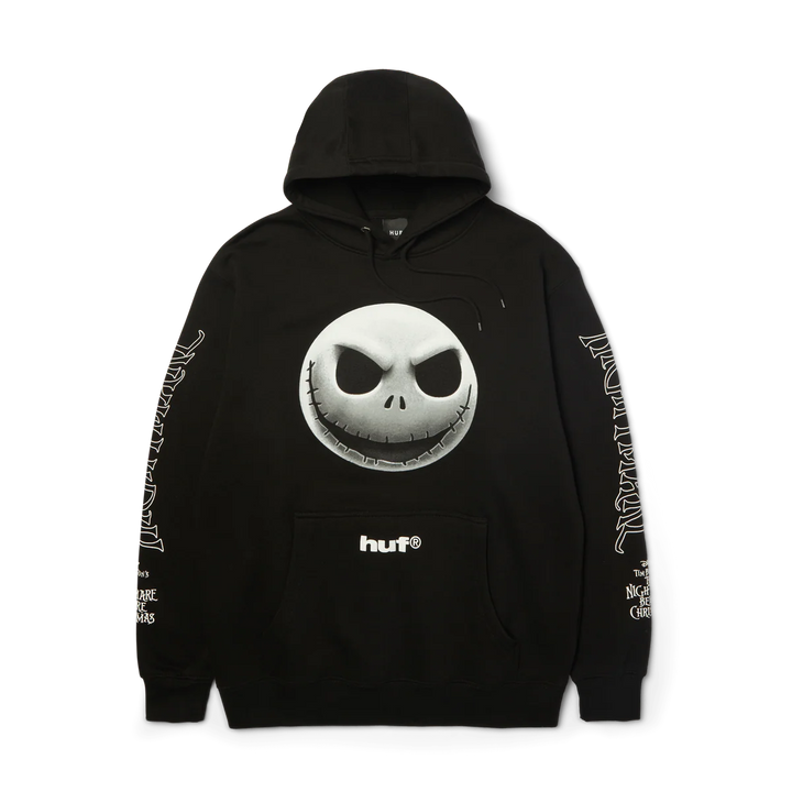HUF x Nightmare Before Christmas Jack Skellington Pullover Hoodie - Black
