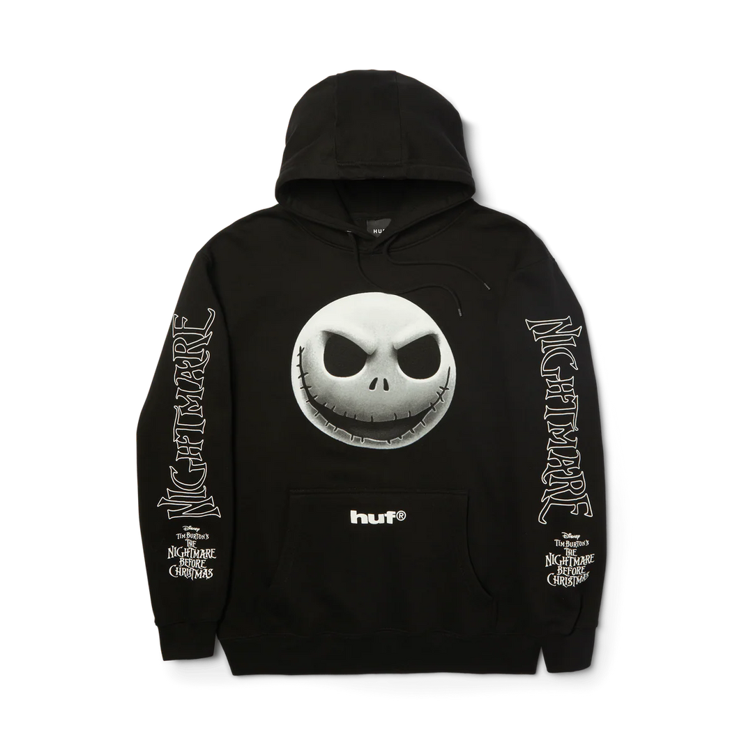 HUF x Nightmare Before Christmas Jack Skellington Pullover Hoodie - Black