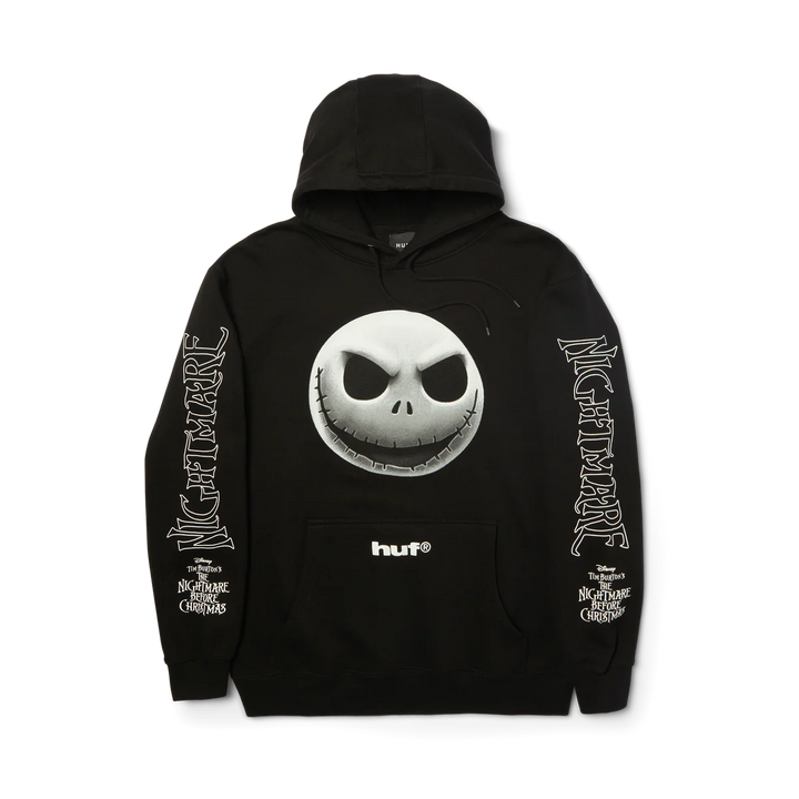 HUF x Nightmare Before Christmas Jack Skellington Pullover Hoodie - Black