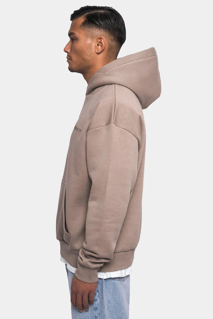 Dropsize HD-020 HEAVY OVERSIZE Embo Hoodie - Simply Taupe