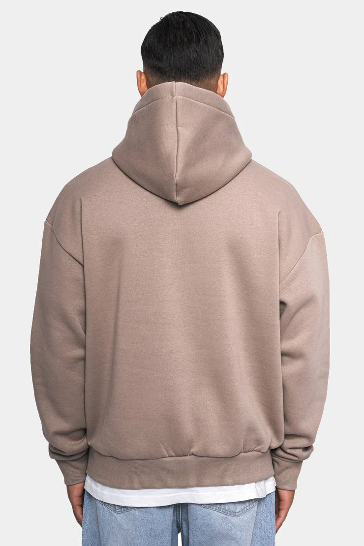 Dropsize HD-020 HEAVY OVERSIZE Embo Hoodie - Simply Taupe