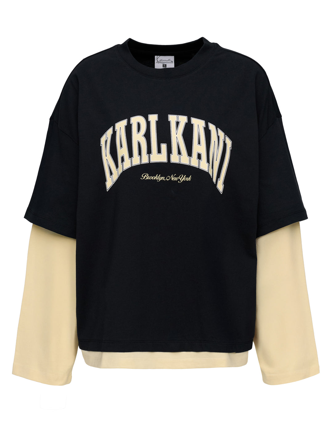 Kartl Kani College OS Oversized Layer Longsleeve - black off white