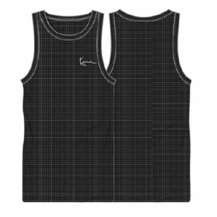 Karl Kani Chest Signature Essential Waffle Tanktop - Black