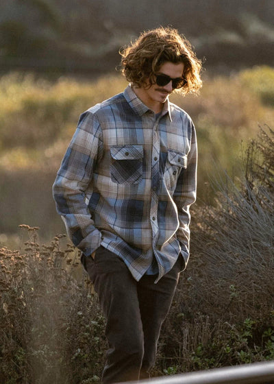 Vissla Eco-Zy Polar Flannel Hemd - Sea Water (SEA)