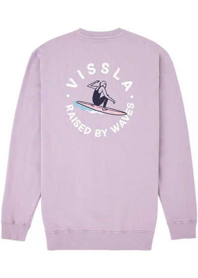 Vissla Surf & Chill Crew Fleece - Dusty Lilac