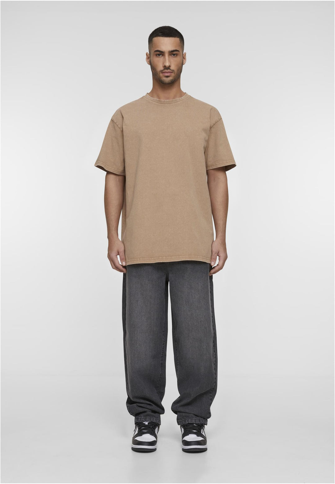 DGJS158 Baggy Jeans Grey destroyed washed