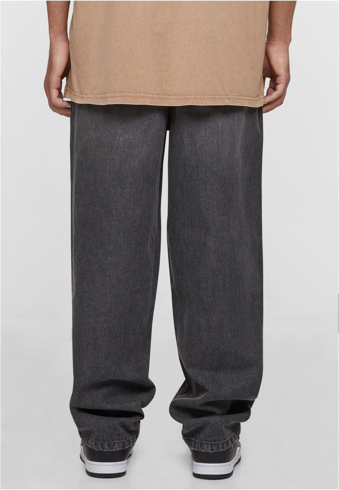 DGJS158 Baggy Jeans Grey destroyed washed