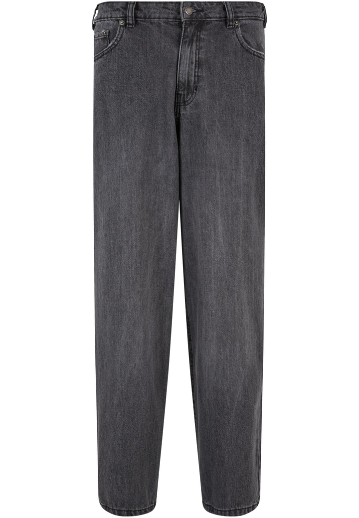 DGJS158 Baggy Jeans Grey destroyed washed