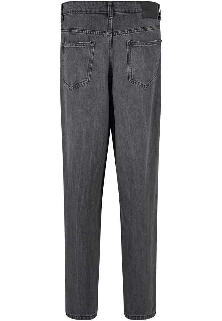 DGJS158 Baggy Jeans Grey destroyed washed