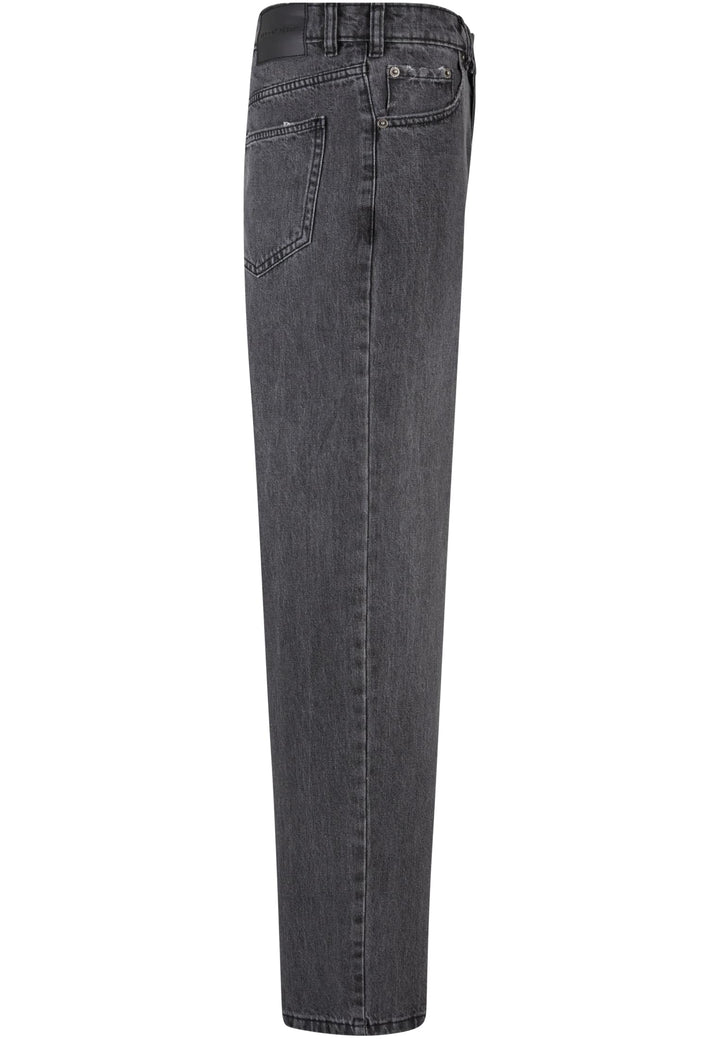 DGJS158 Baggy Jeans Grey destroyed washed