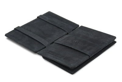 Garzini / Hunterson Essenziale Magic Coin 7 Card Wallet - Carbon Black
