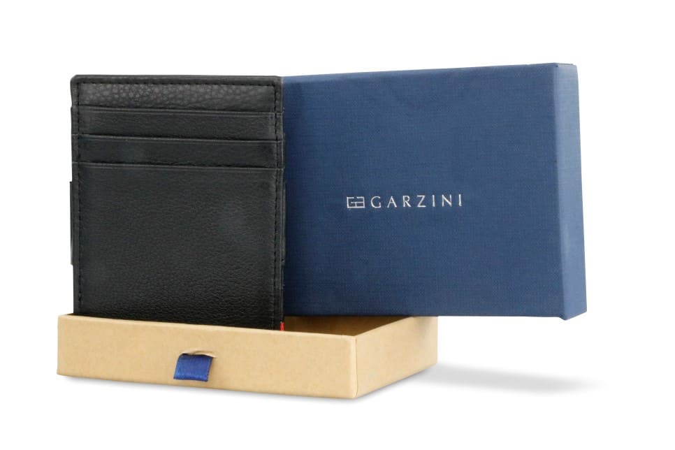 Garzini / Hunterson Essenziale Magic Coin 7 Card Wallet - Raven Black