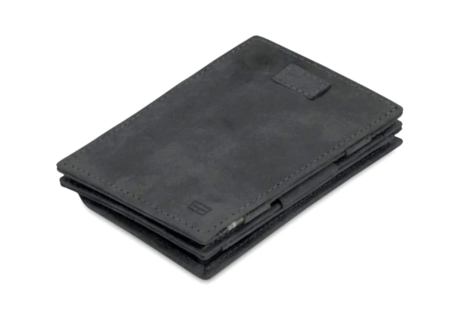 Garzini / Hunterson Cavare Pull Tab Magic Coin Card Wallet - Carbon Black