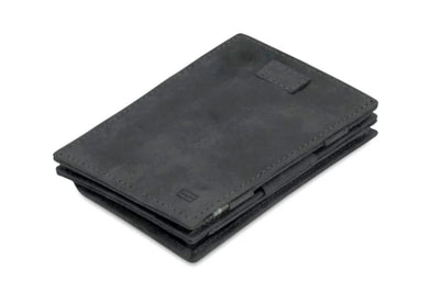 Garzini / Hunterson Cavare Pull Tab Magic Coin Card Wallet - Carbon Black