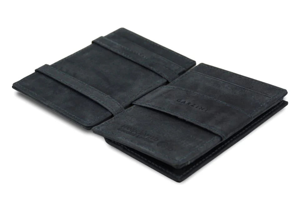 Garzini / Hunterson Cavare Pull Tab Magic Coin Card Wallet - Carbon Black