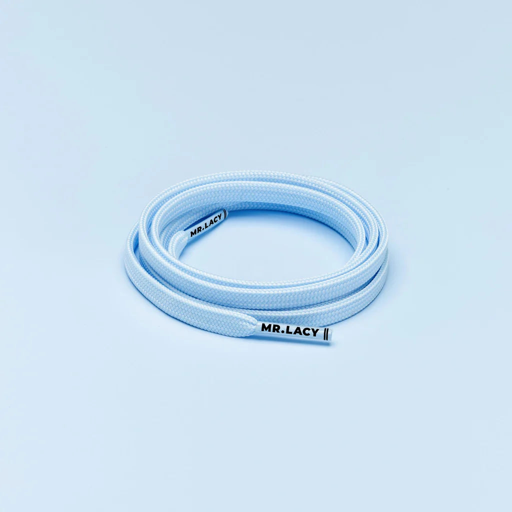 Mr. Lacy Flatties 120cm / 7 mm Laces - Pastel Blue