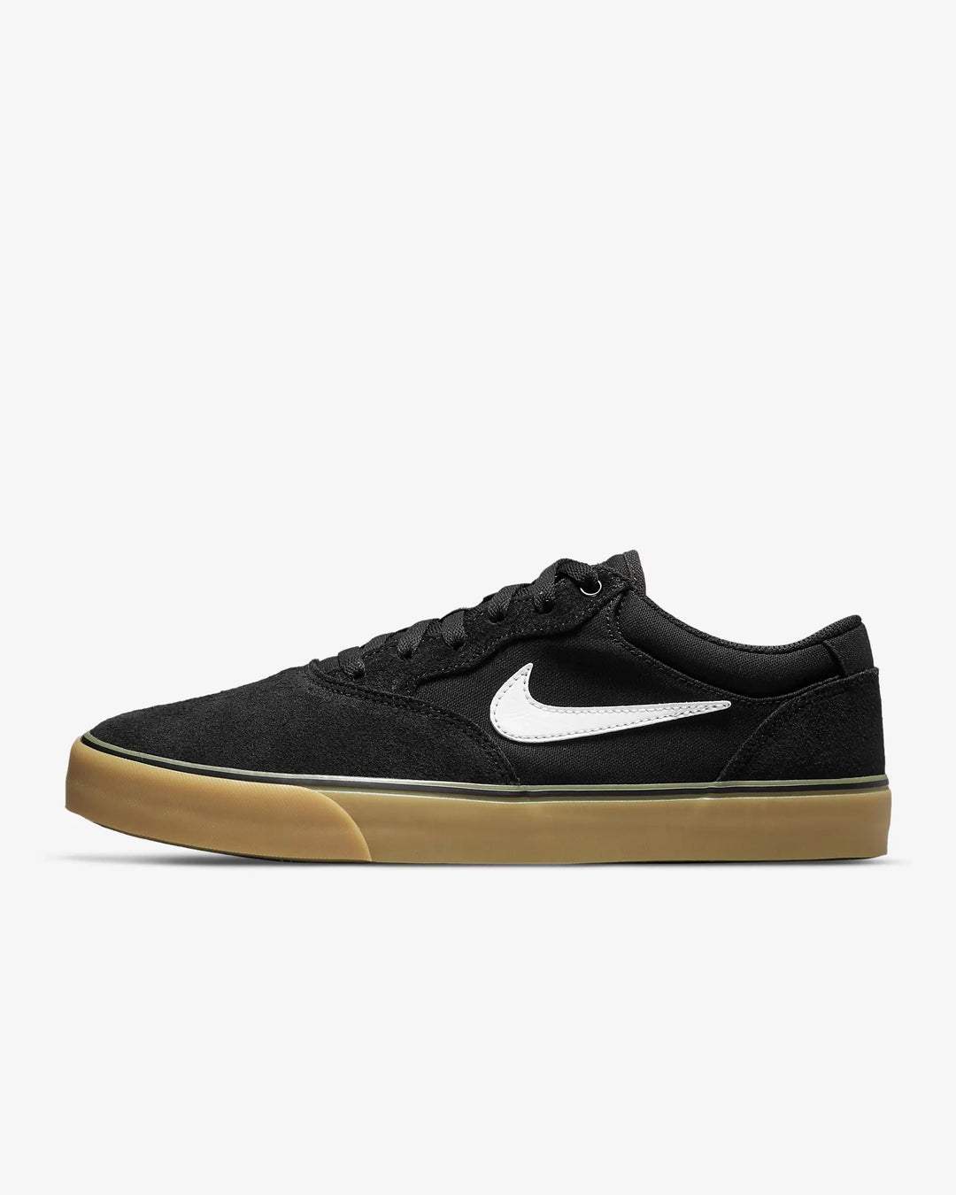 Nike SB 3493 Chron 2 Shoe - Schwarz / Schwarz / Gum Light Brown / Weiß 002