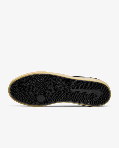 Nike SB 3493 Chron 2 Shoe - Schwarz / Schwarz / Gum Light Brown / Weiß 002
