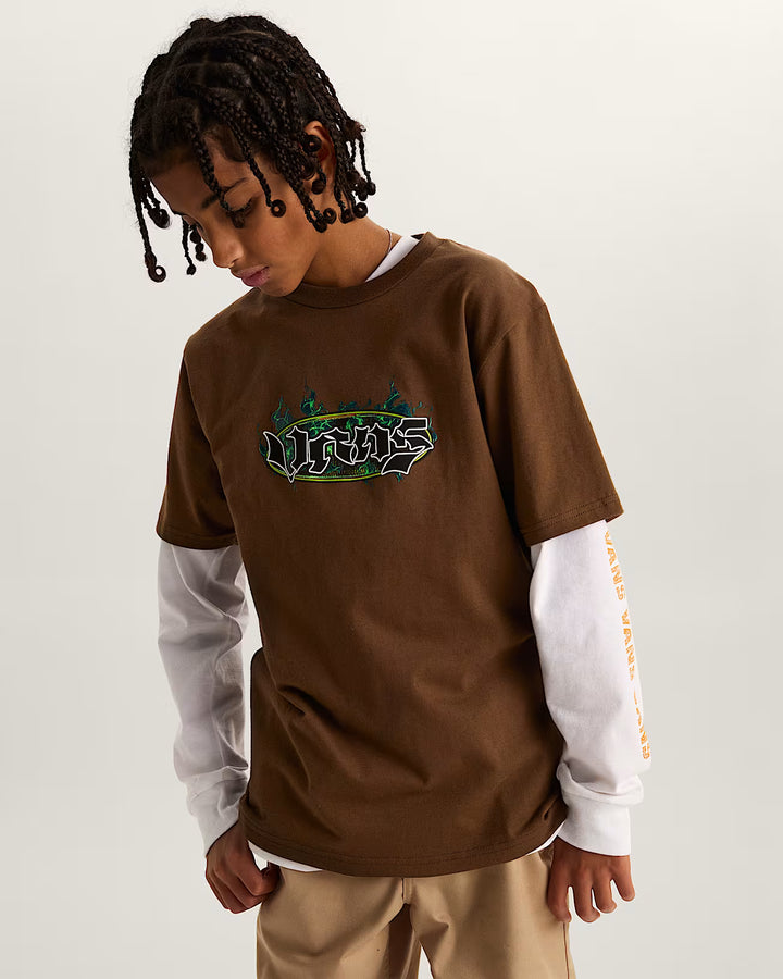 Vans KIDS Night Spark SS Vintage - Cacao