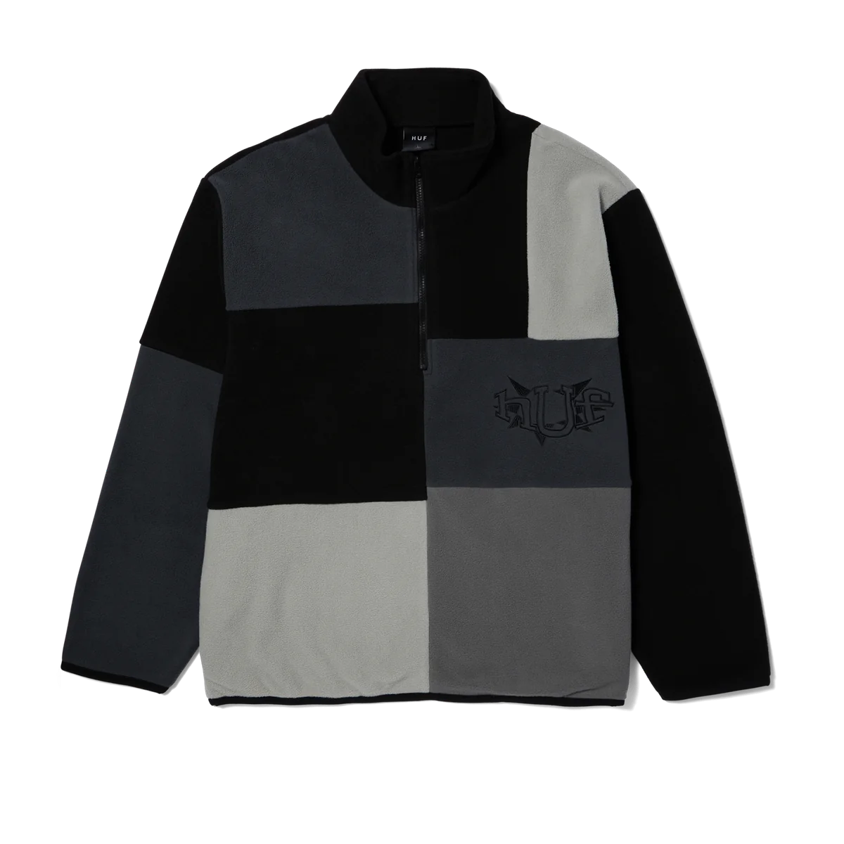 HUF Remix Quarter Zip Fleece - Black