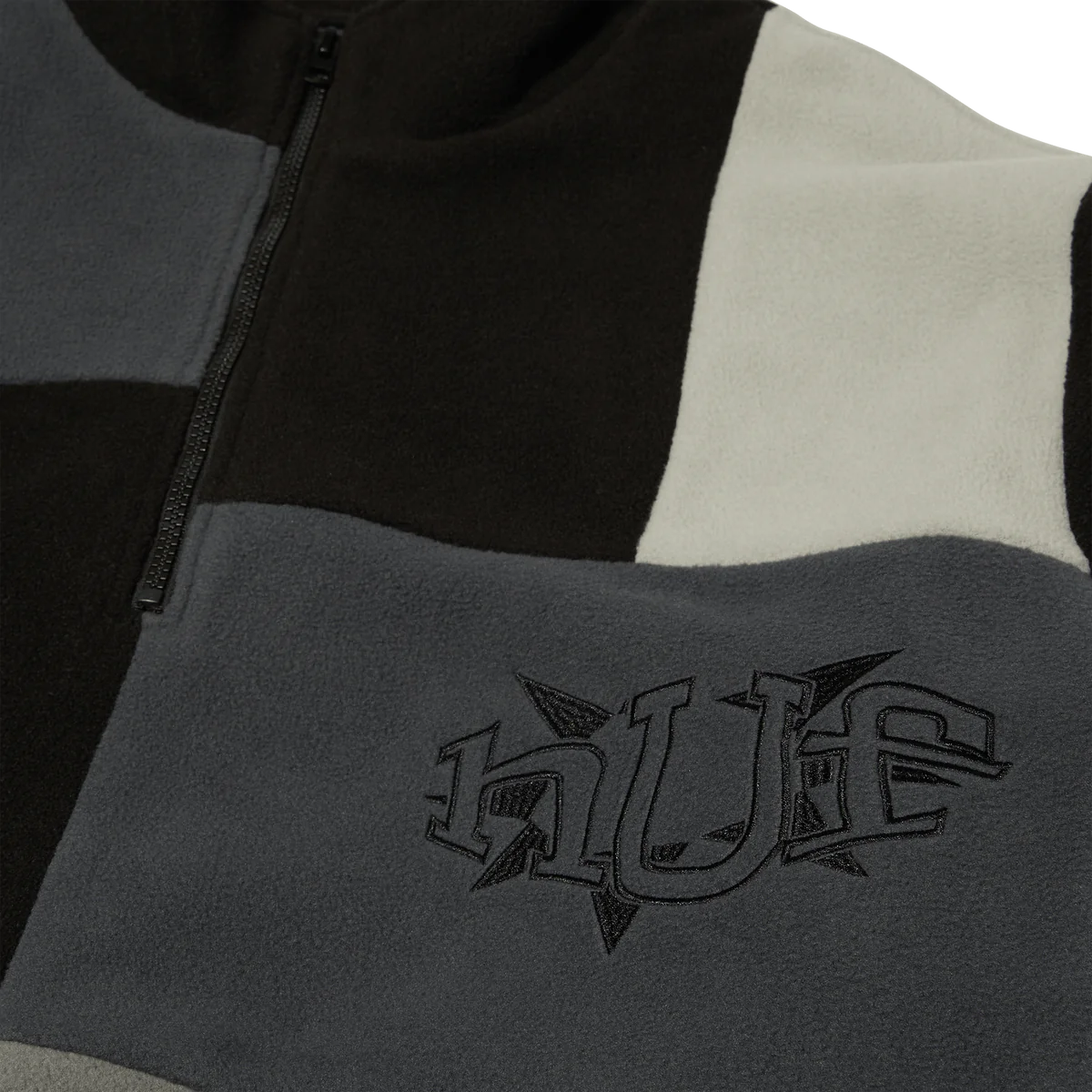 HUF Remix Quarter Zip Fleece - Black