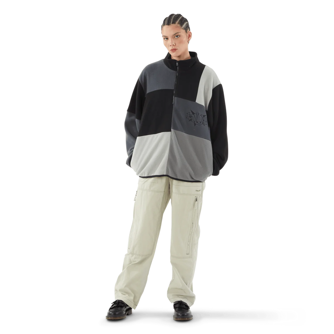 HUF Remix Quarter Zip Fleece - Black