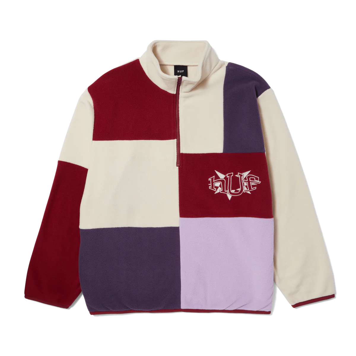 HUF Remix Quarter Zip Fleece - Lavender Multi