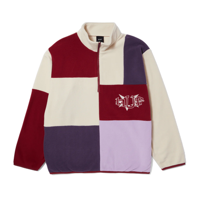 HUF Remix Quarter Zip Fleece - Lavender Multi