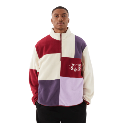 HUF Remix Quarter Zip Fleece - Lavender Multi