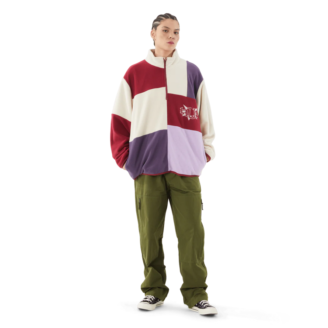 HUF Remix Quarter Zip Fleece - Lavender Multi