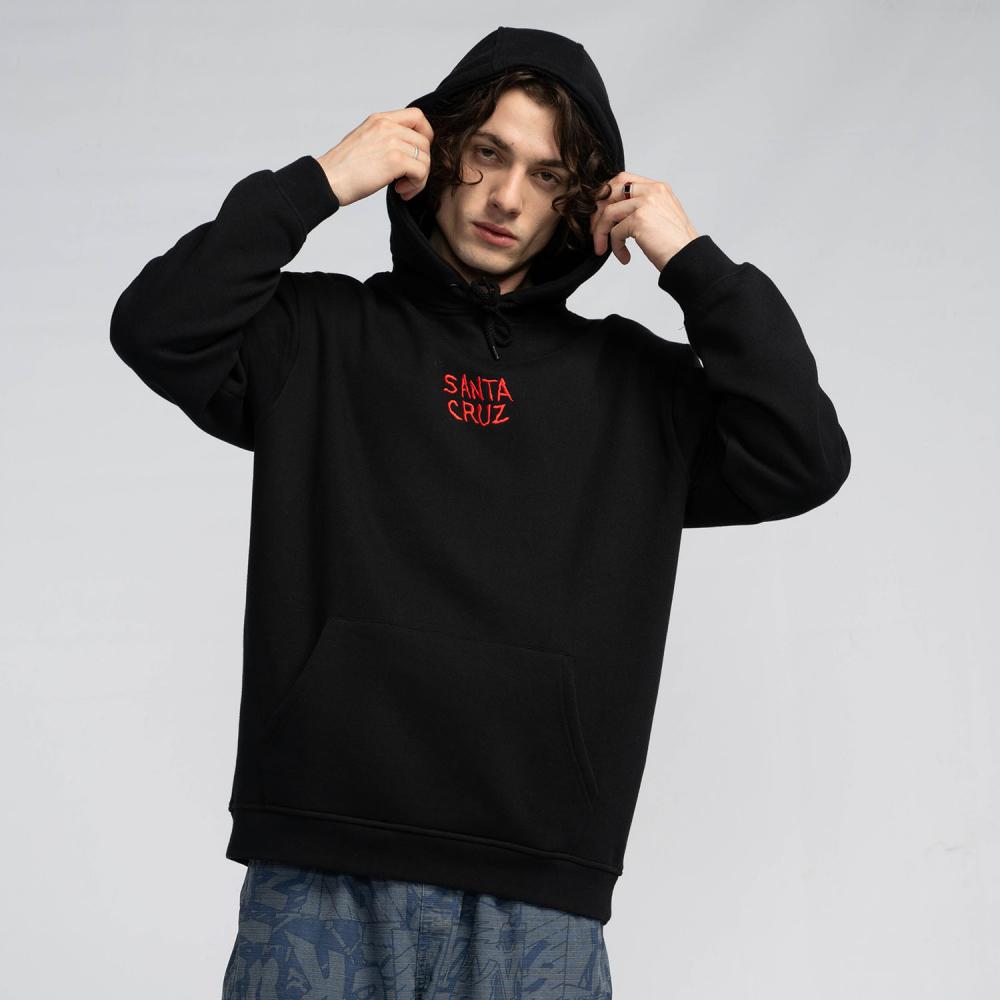 Santa Cruz Torn Hand Hood - Black