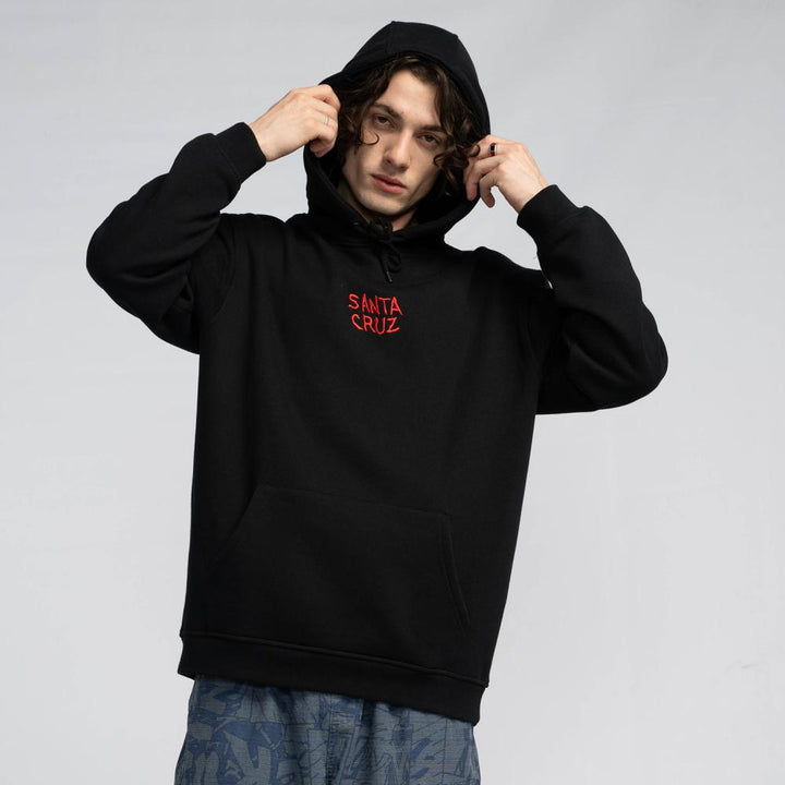 Santa Cruz Torn Hand Hood - Black