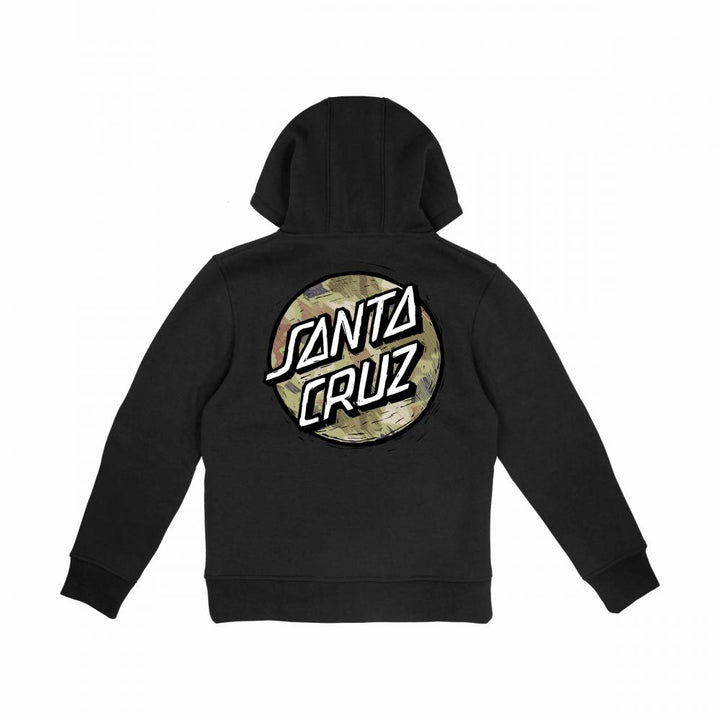 Santa Cruz - Kids Stamped Opus Hoddie Black