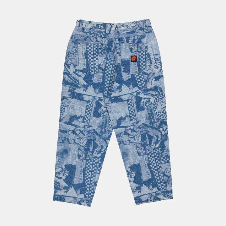 Santa Cruz Big Pants - Stone Wash Collage