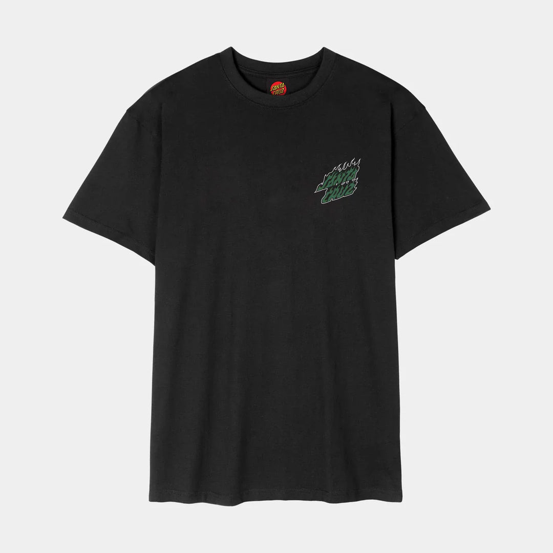 Santa Cruz Wired Flame Tee Black/Green