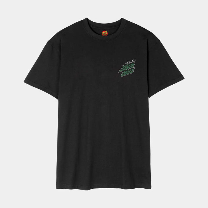 Santa Cruz Wired Flame Tee Black/Green