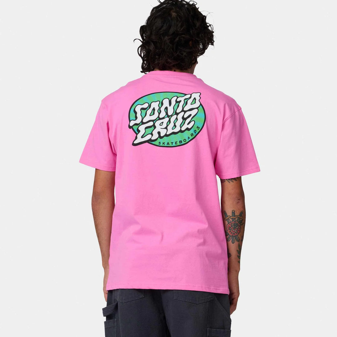 Santa Cruz Vertigo Dot T-Shirt - Elec Pink